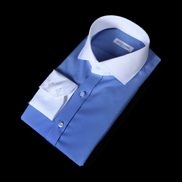 76154 No.68 프리미엄 클레릭 드레스 셔츠 (Blue)