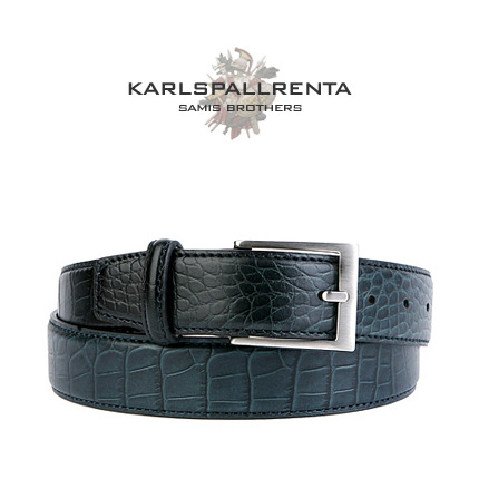 -K.S- 83835 italy real leather 크로커 리얼태닝 클래식 벨트 (Green)